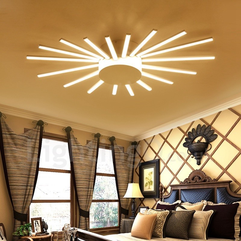 18 Light Modern Contemporary Integrated Metal Chandelier