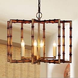 American Country Simple Antique Copper Iron Chandelier Chandelier Creative
