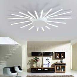 18 Light Modern Contemporary Integrated Metal Chandelier