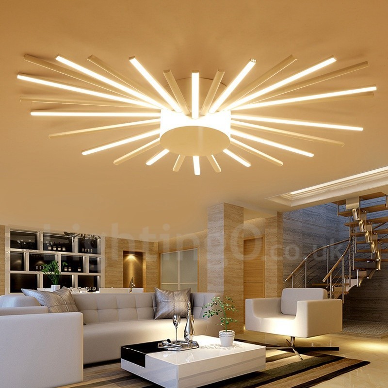28 Light Modern Contemporary Integrated Metal Chandelier