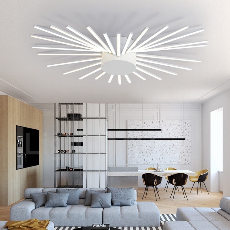 28 Light Modern Contemporary Integrated Metal Chandelier