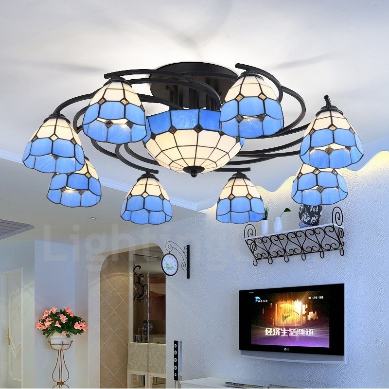 11 Light Mediterranean Style Integrated Chandelier