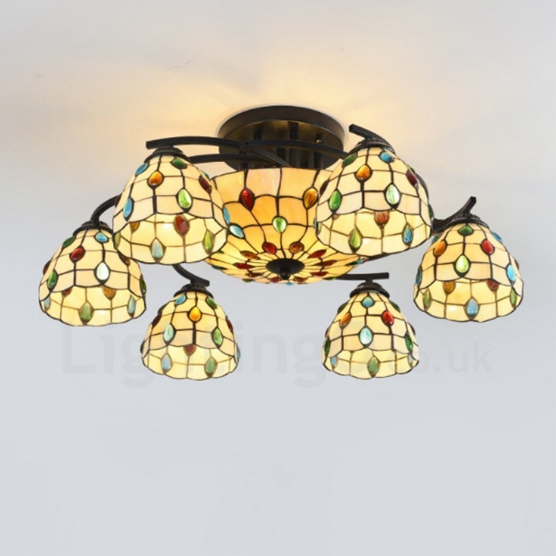9 Light Mediterranean Style Integrated Chandelier