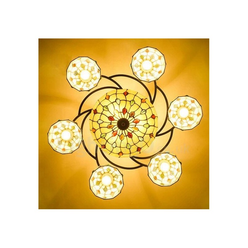 9 Light Mediterranean Style Integrated Chandelier