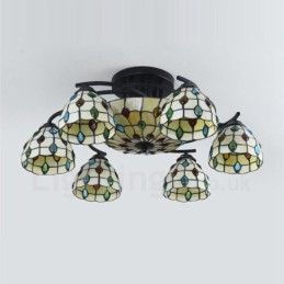 9 Light Mediterranean Style Integrated Chandelier