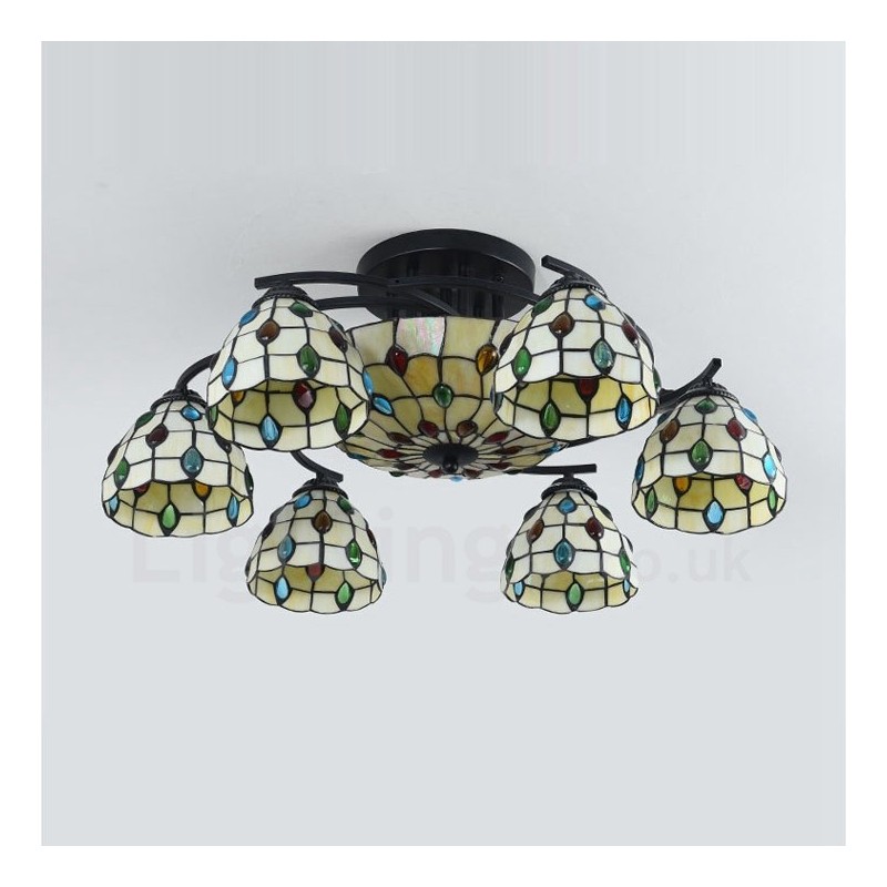 9 Light Mediterranean Style Integrated Chandelier