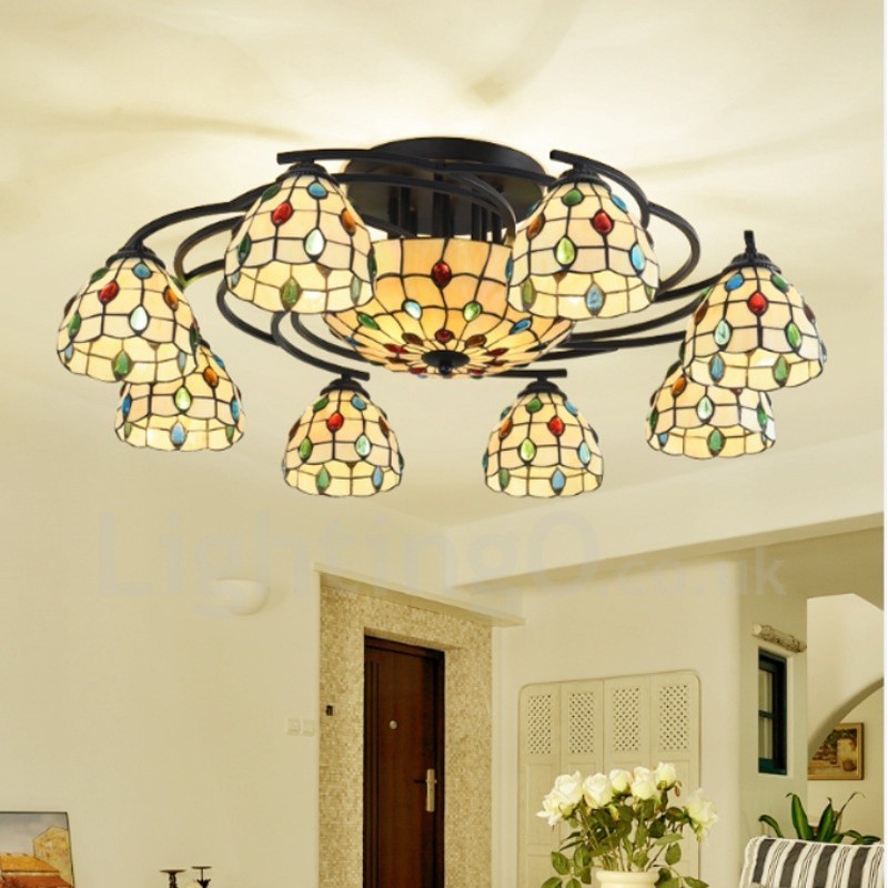 11 Light Mediterranean Style Integrated Chandelier