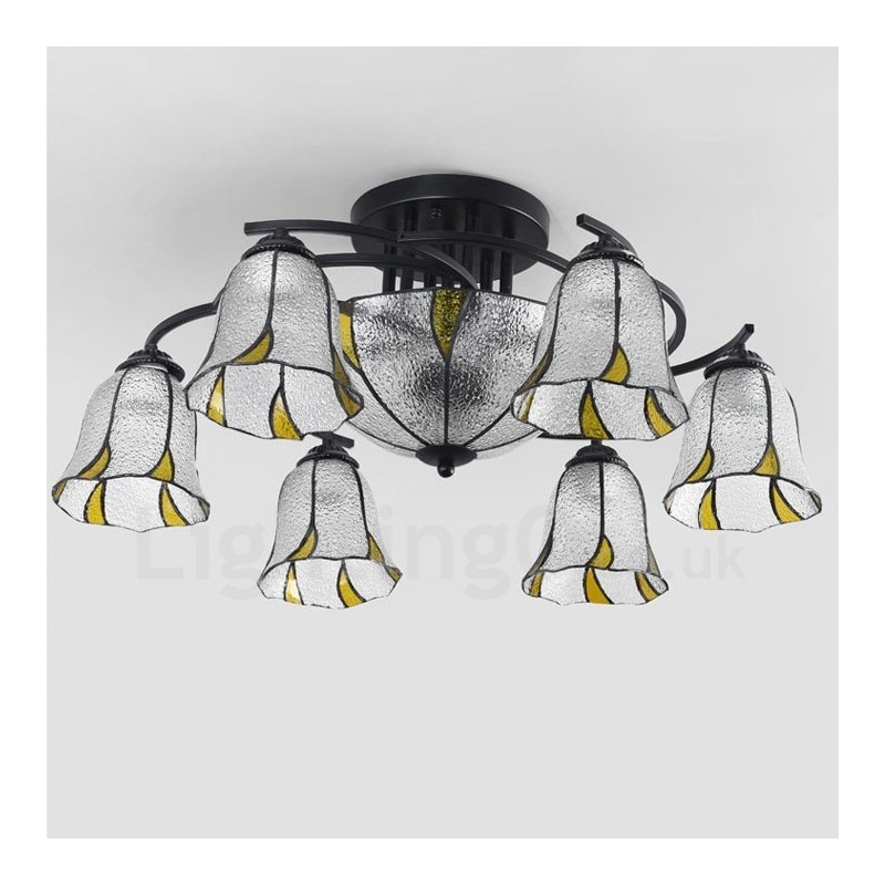 9 Light Mediterranean Style Integrated Bath Metal Chandelier