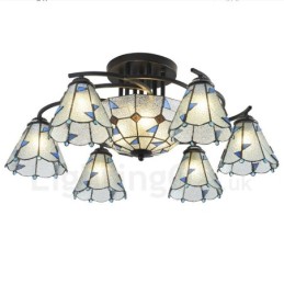 9 Light Mediterranean Style Integrated Bath Metal Chandelier
