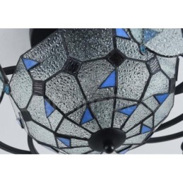 9 Light Mediterranean Style Integrated Bath Metal Chandelier