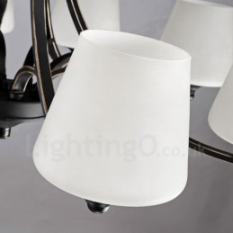 3 Light Rustic Lodge Integrated Metal Chandelier