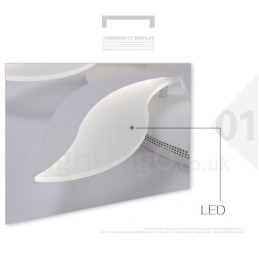 3 Light Modern Contemporary Integrated Chandelier