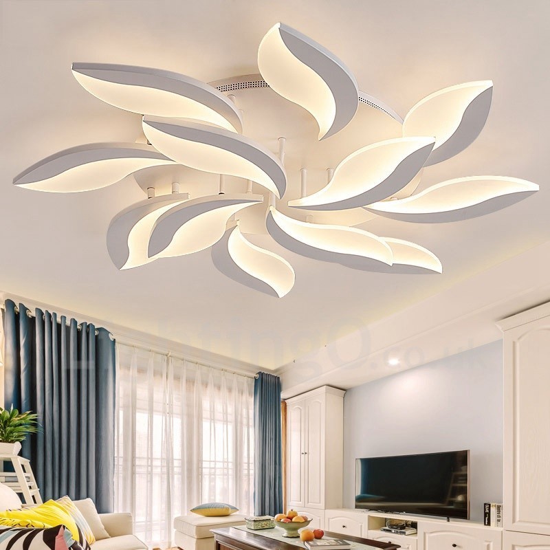 12 Light Modern Contemporary Integrated 108W Chandelier