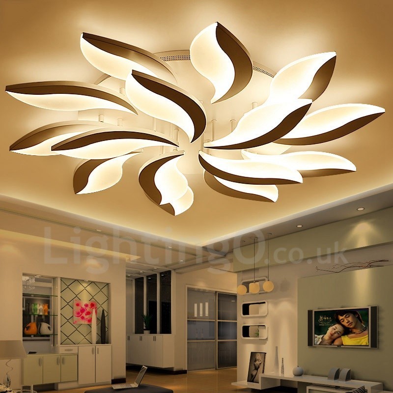 15 Light Modern Contemporary Integrated 128W Chandelier