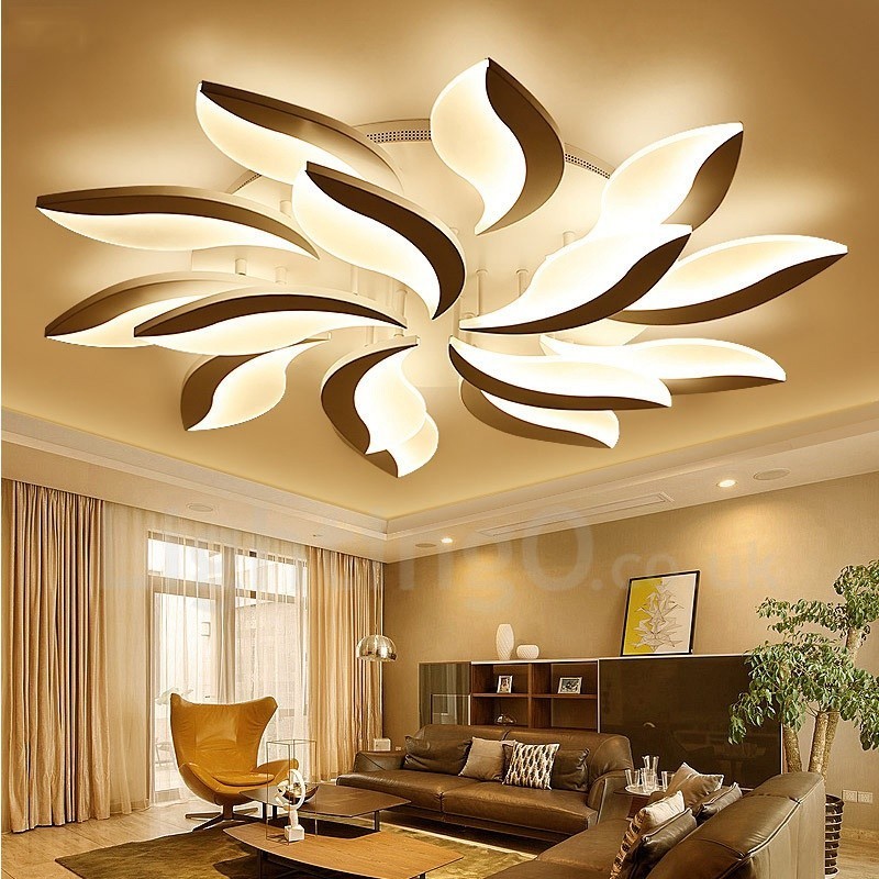 15 Light Modern Contemporary Integrated 128W Chandelier