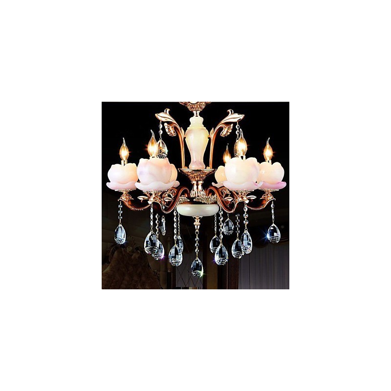 European Style Luxury Zinc Alloy Jade Crystal Pendant