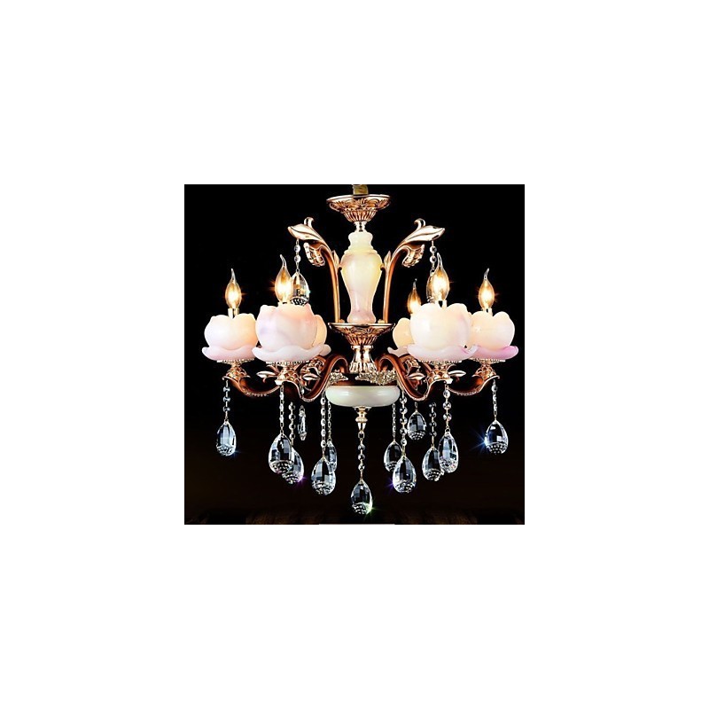 European Style Luxury Zinc Alloy Jade Crystal Pendant