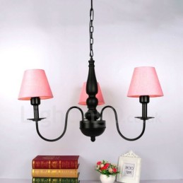 3 Light Traditional Classic Integrated Metal Chandelier