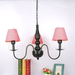 3 Light Traditional Classic Integrated Metal Chandelier