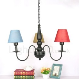 3 Light Traditional Classic Integrated Metal Chandelier