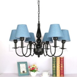 6 Light Mediterranean Style Integrated Metal Chandelier