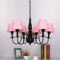 6 Light Mediterranean Style Integrated Metal Chandelier