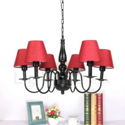 6 Light Mediterranean Style Integrated Metal Chandelier