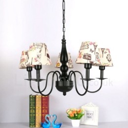 Mediterranean Style Integrated Metal Chandelier