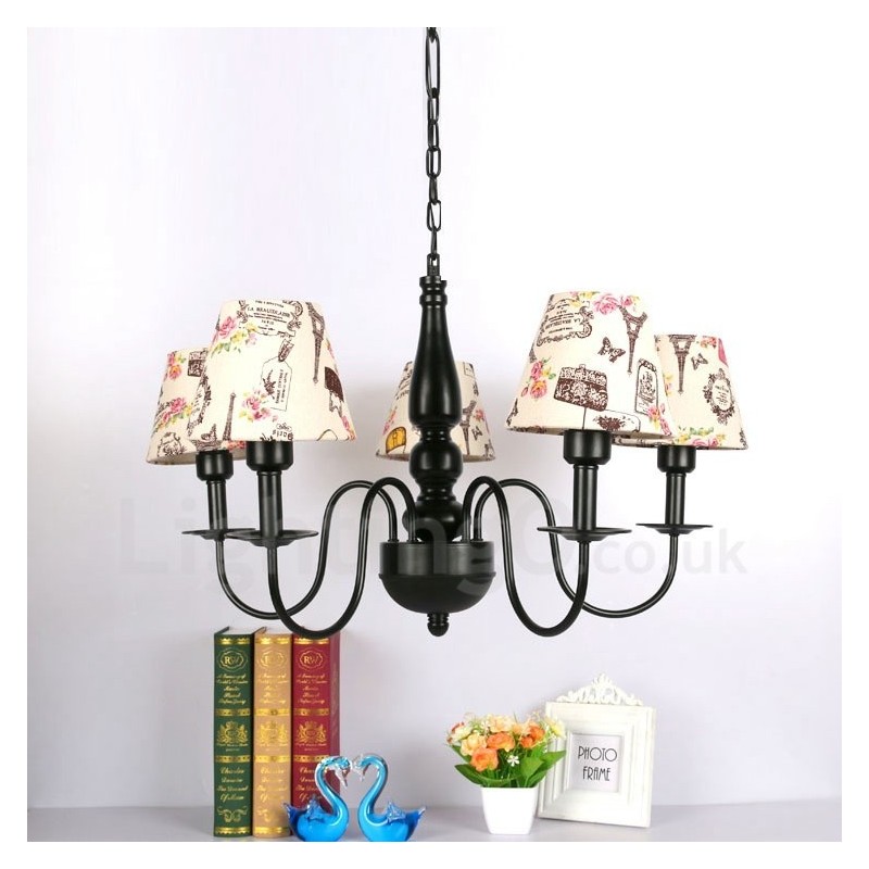 Mediterranean Style Integrated Metal Chandelier