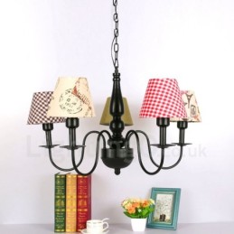 Mediterranean Style Integrated Metal Chandelier