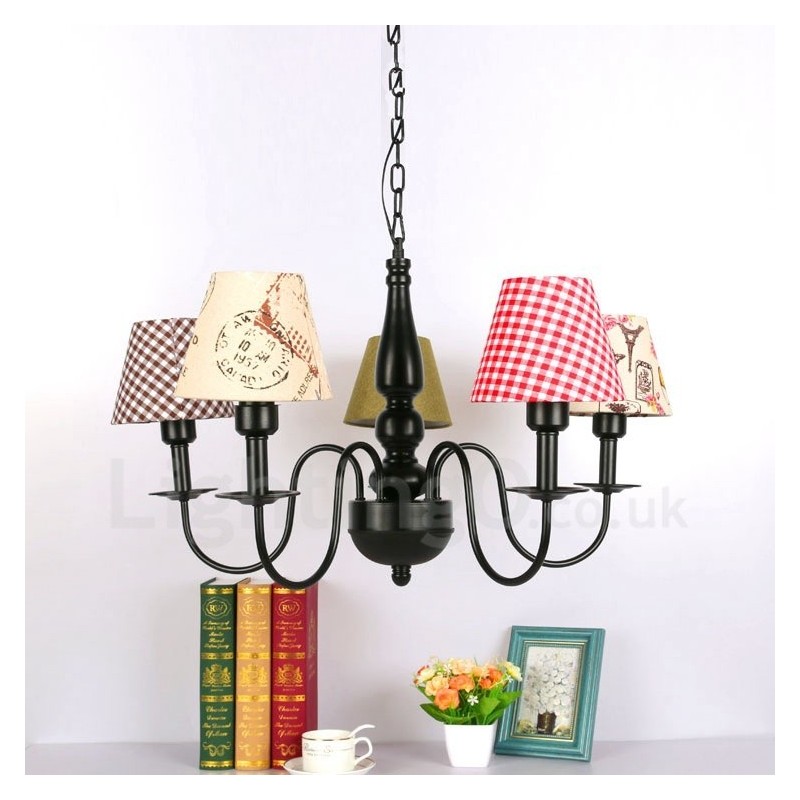 Mediterranean Style Integrated Metal Chandelier