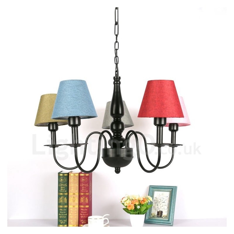 Mediterranean Style Integrated Metal Chandelier