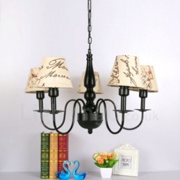 Mediterranean Style Integrated Metal Chandelier