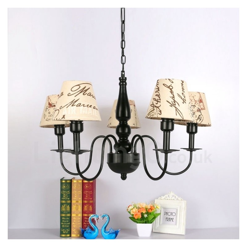 Mediterranean Style Integrated Metal Chandelier