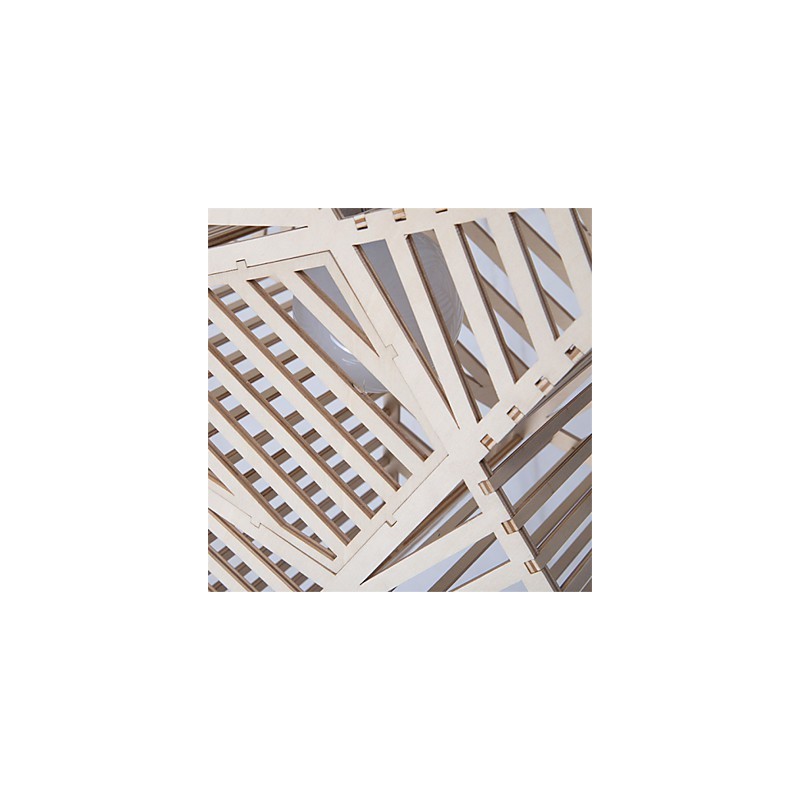 Vintage Five pointed Star Wood Chandelier