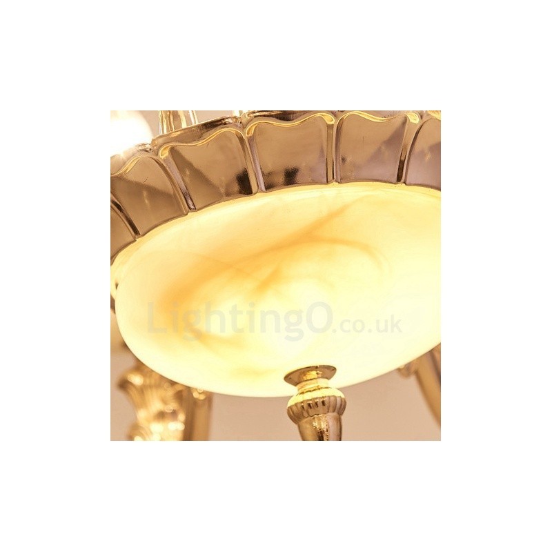 15 Light Traditional Classic Integrated Metal Chandelier