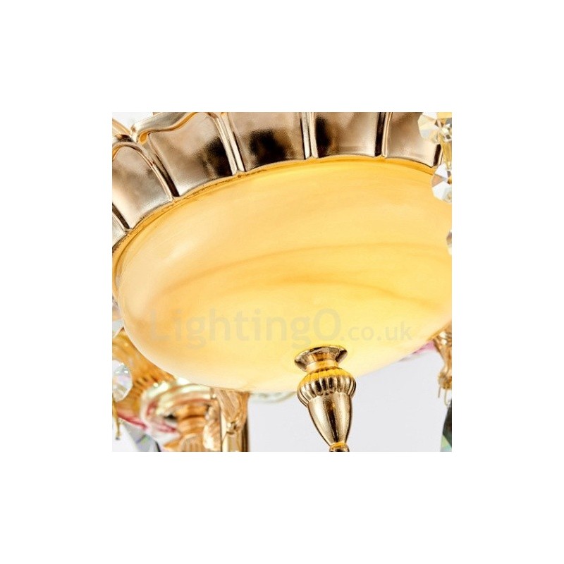 15 Light Traditional Classic Integrated Metal Chandelier