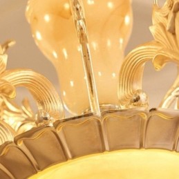 15 Light Traditional Classic Integrated Metal Chandelier