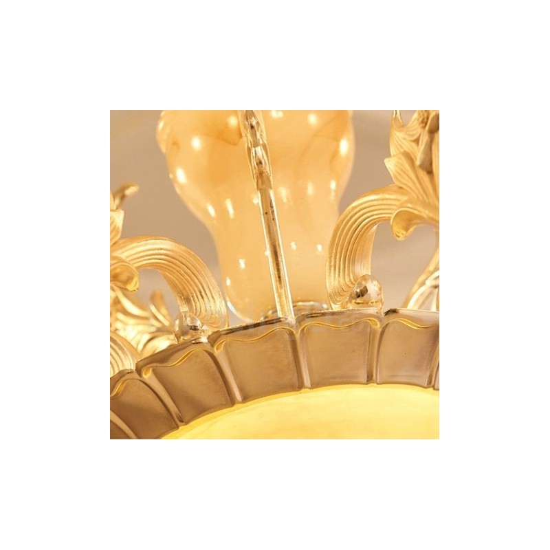 15 Light Traditional Classic Integrated Metal Chandelier