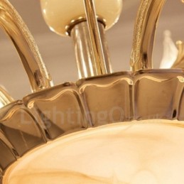 15 Light Traditional Classic Integrated Metal Chandelier