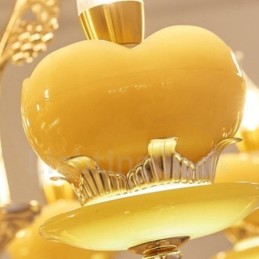 6 Light Traditional Classic Integrated Metal Chandelier