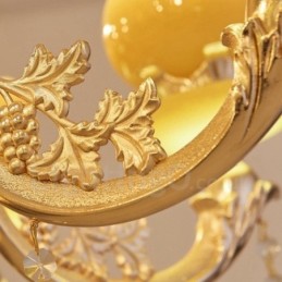 15 Light Traditional Classic Integrated Metal Chandelier