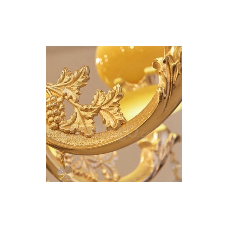 15 Light Traditional Classic Integrated Metal Chandelier