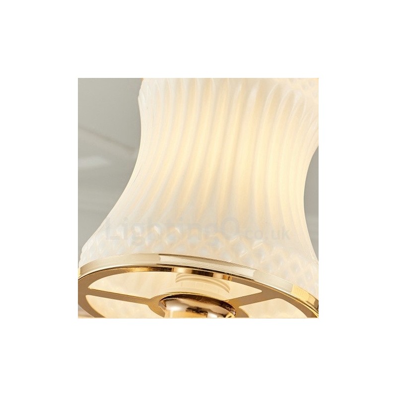 8 Light Traditional Classic Integrated Metal Chandelier