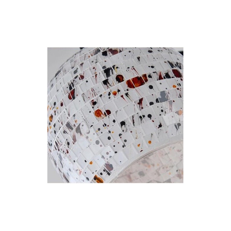 8 Light Mediterranean Style Integrated Chandelier with Glass Shade