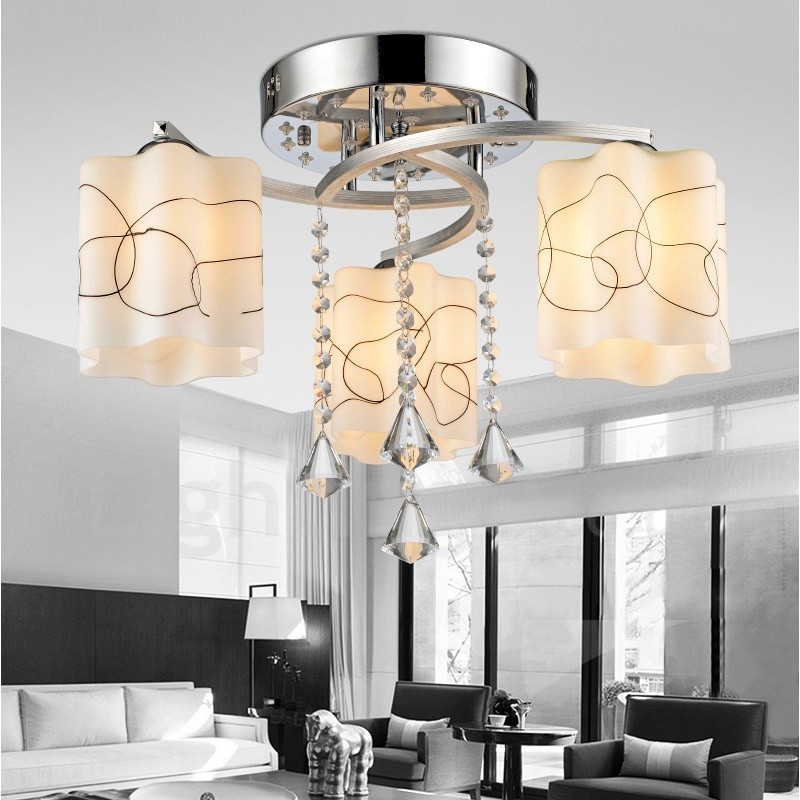 3 Light Modern Contemporary Integrated Chandelier
