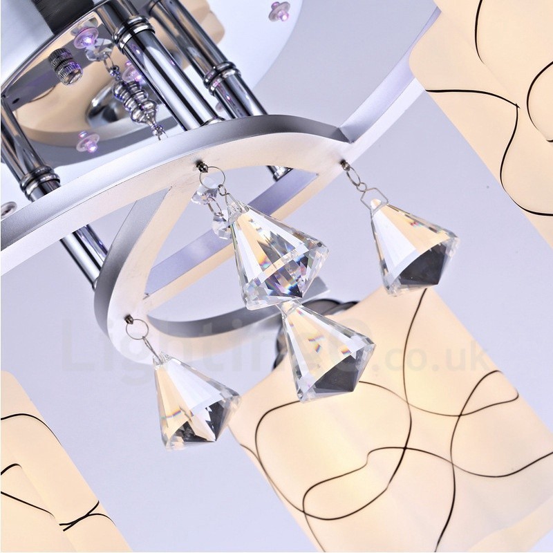 3 Light Modern Contemporary Integrated Chandelier