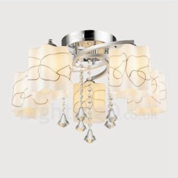 5 Light Modern Contemporary Integrated Chandelier