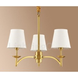 3 Light Rustic Lodge Integrated Metal Copper Chandelier