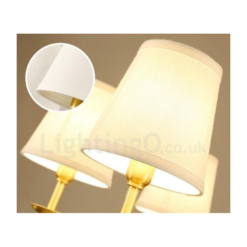 6 Light Rustic Lodge Integrated Metal Chandelier